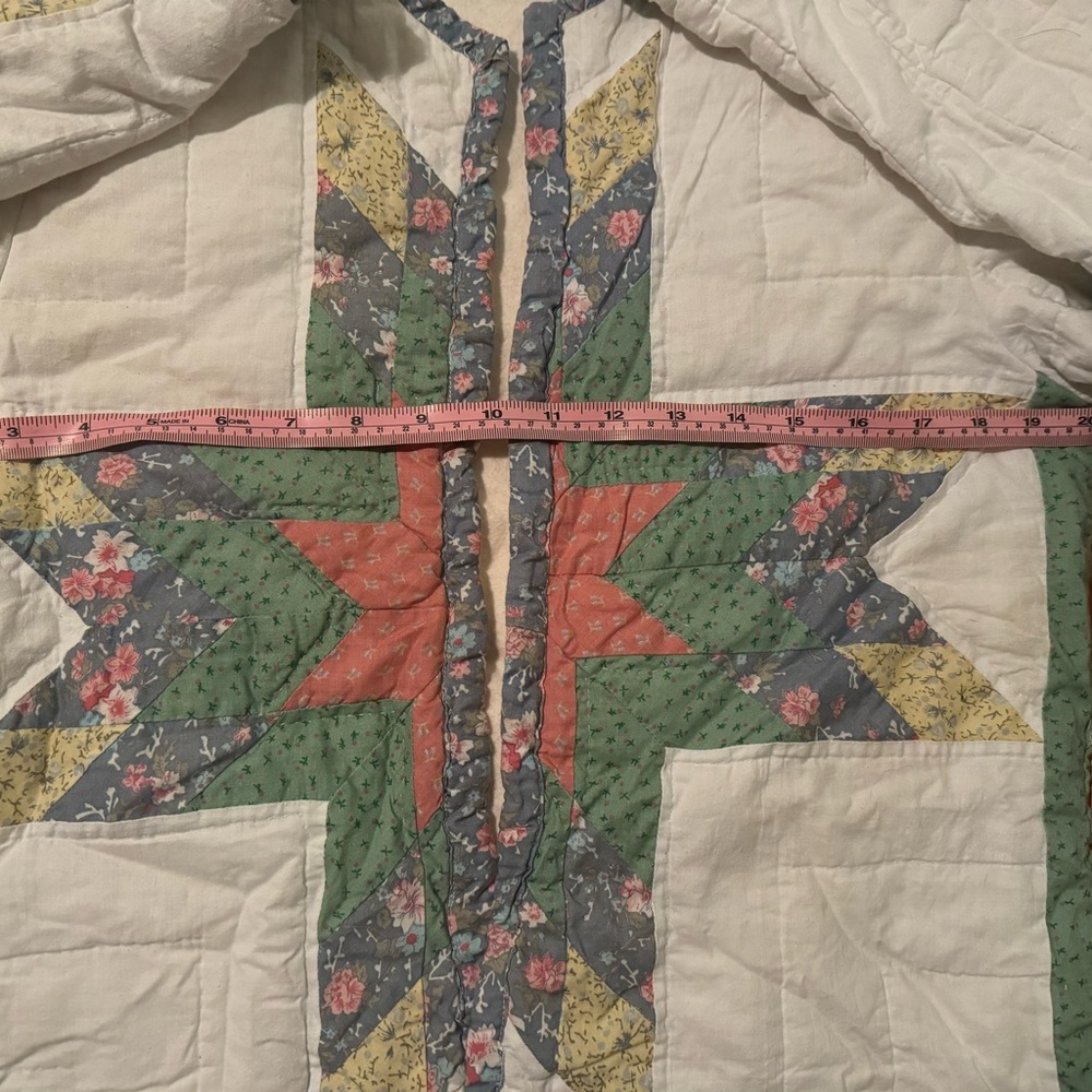 Vintage Handmade Cottage Core Quilt Jacket size small - Picture 3 of 11